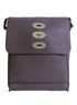 Slim Brynmore Messenger, &pound;375, Handbags, Grey, Leather, Front view